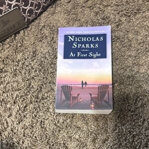 Nicholas Sparks "At First Sight" Paperback - Purple Gradient Cover